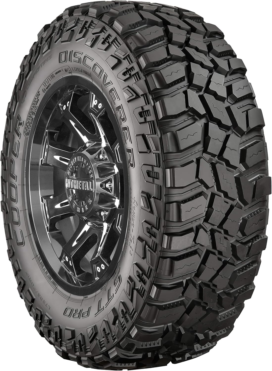 Cooper Discoverer STT Pro All-Season 37X13.50R22LT 123Q Tire | Light Truck Mud Terrain All Season Traction 123Q Rated E (10 Ply) Radial Construction Black Sidewall Tire