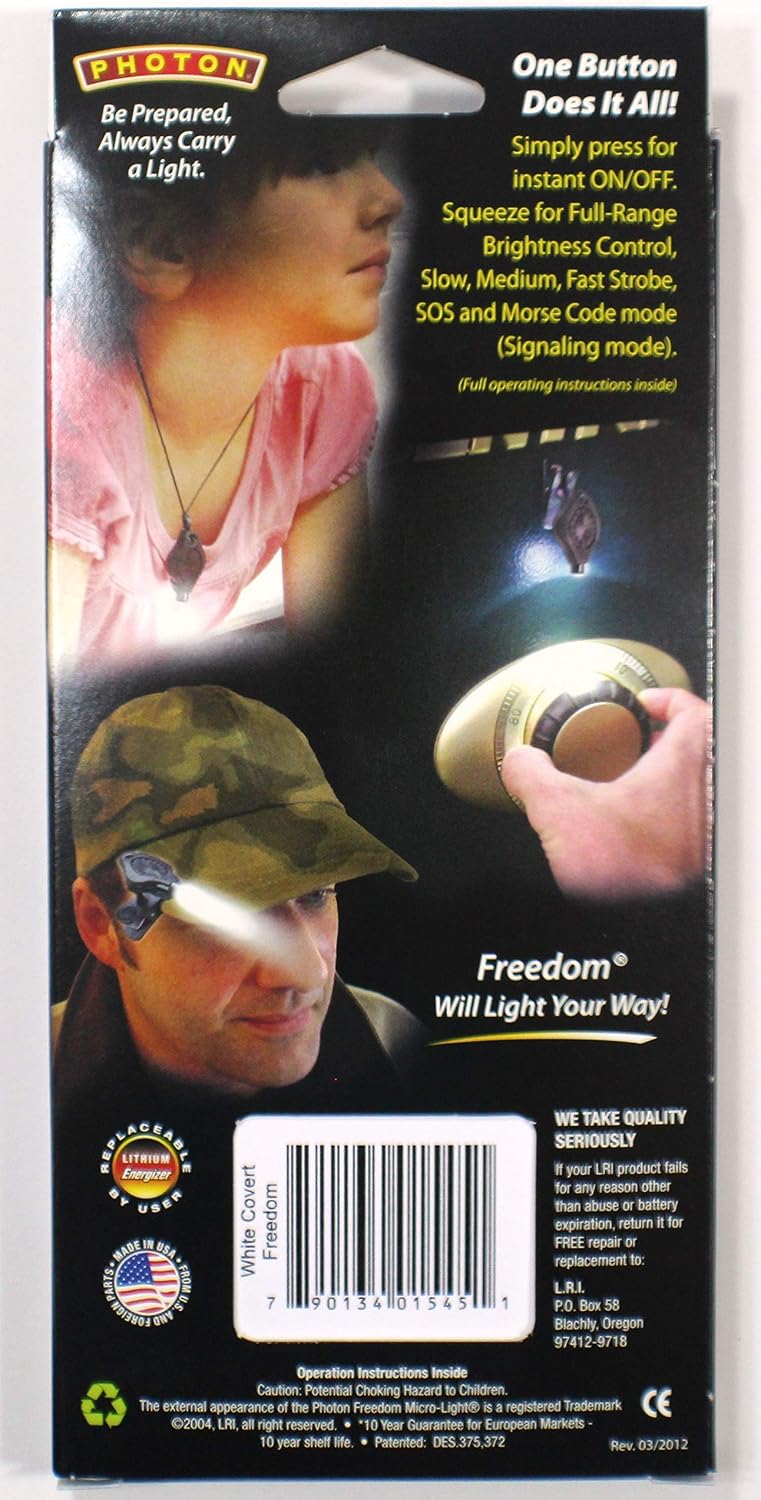LRI - LRI-1197 FMNGC Photon Freedom LED Keychain Micro-Light with Covert Nose, Night Vision Green Beam Small