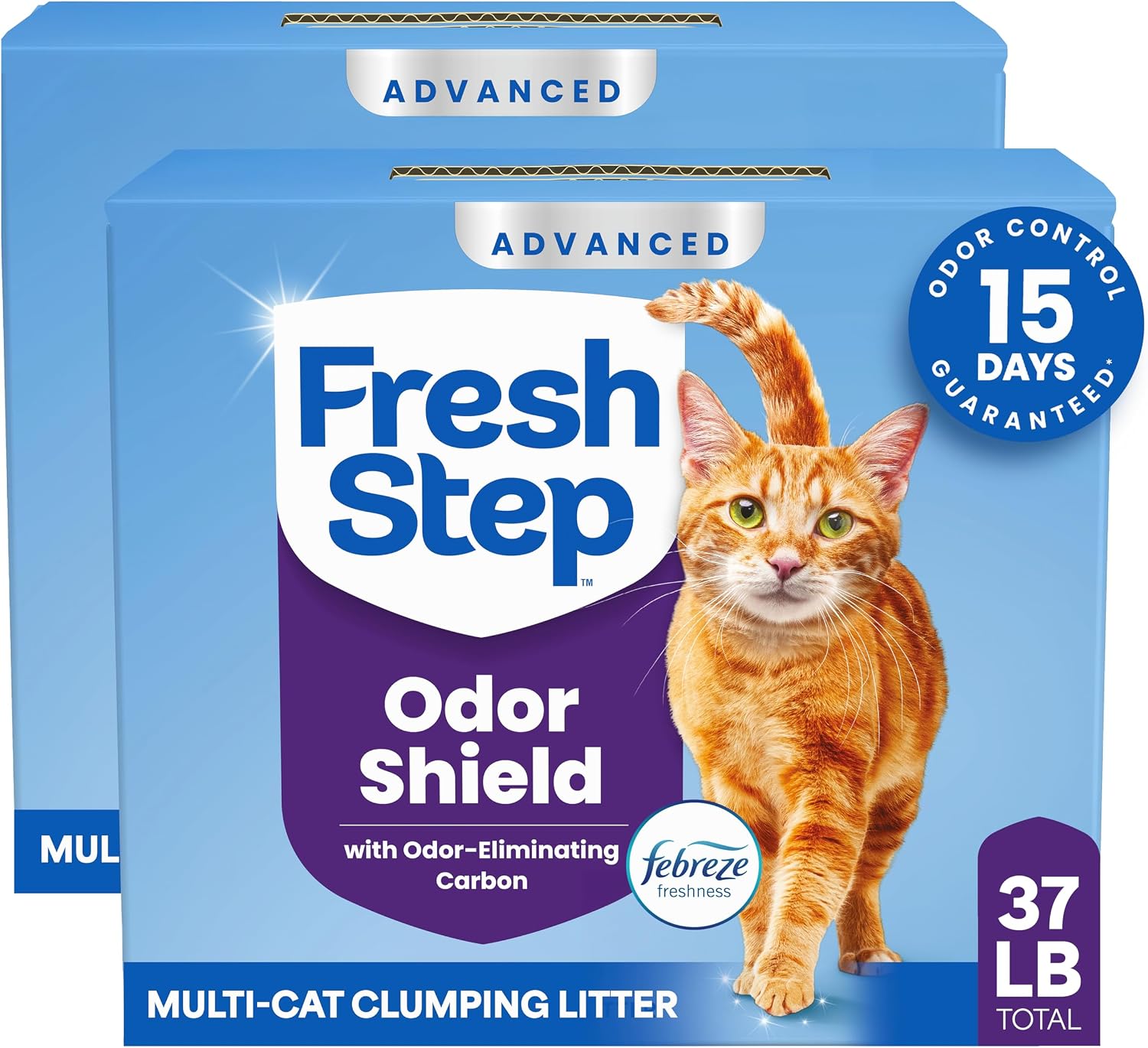 Fresh Step Extreme Clump Multi Cat Clumping Cat Litter, 14 lb. | Forms Tight Clumps, Easy To Scoop, Scented, Ammonia Block Technology, Low Dust, Compatible with Most Auto Litter Boxes