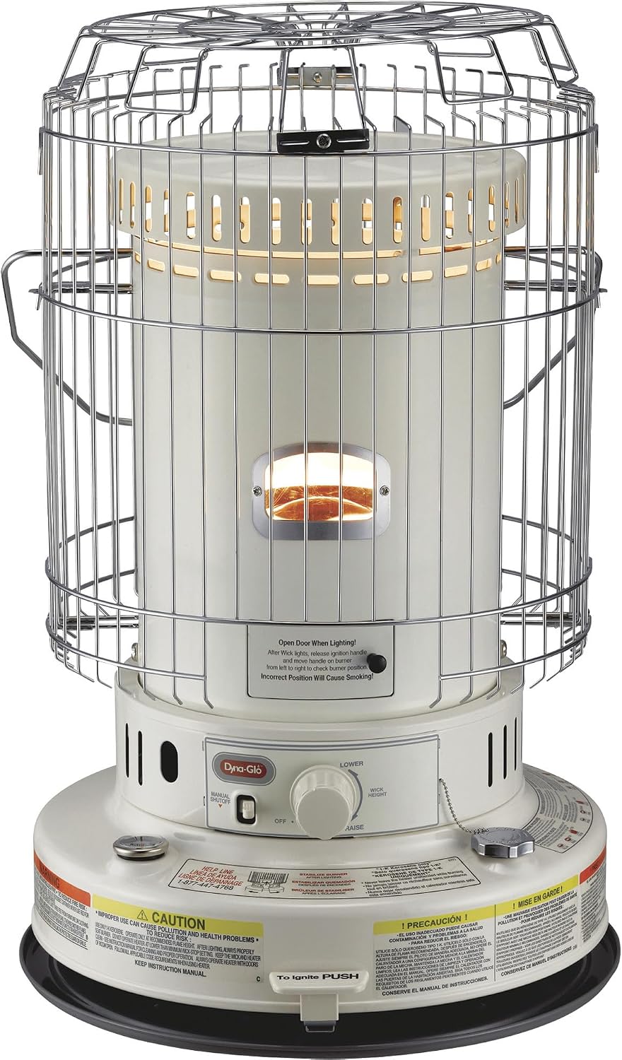 Dyna-Glo Indoor Kerosene Convection Heater - 23,800 BTU, 1,000 Sq. Ft. Heating Capacity, Model Number WK95C8