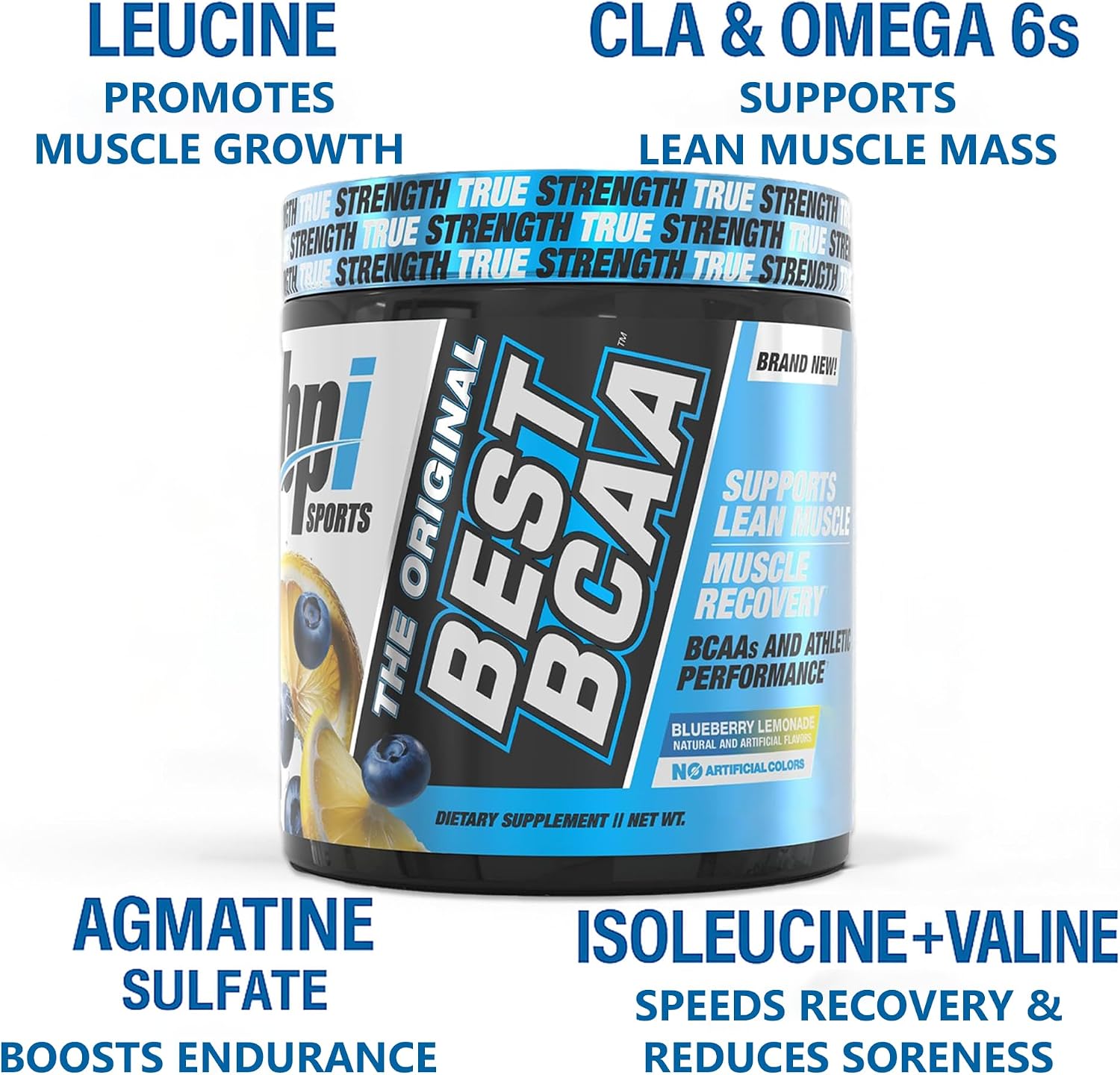 BPI Sports Best BCAA Powder – Muscle Recovery Support, Grape, 30 Servings