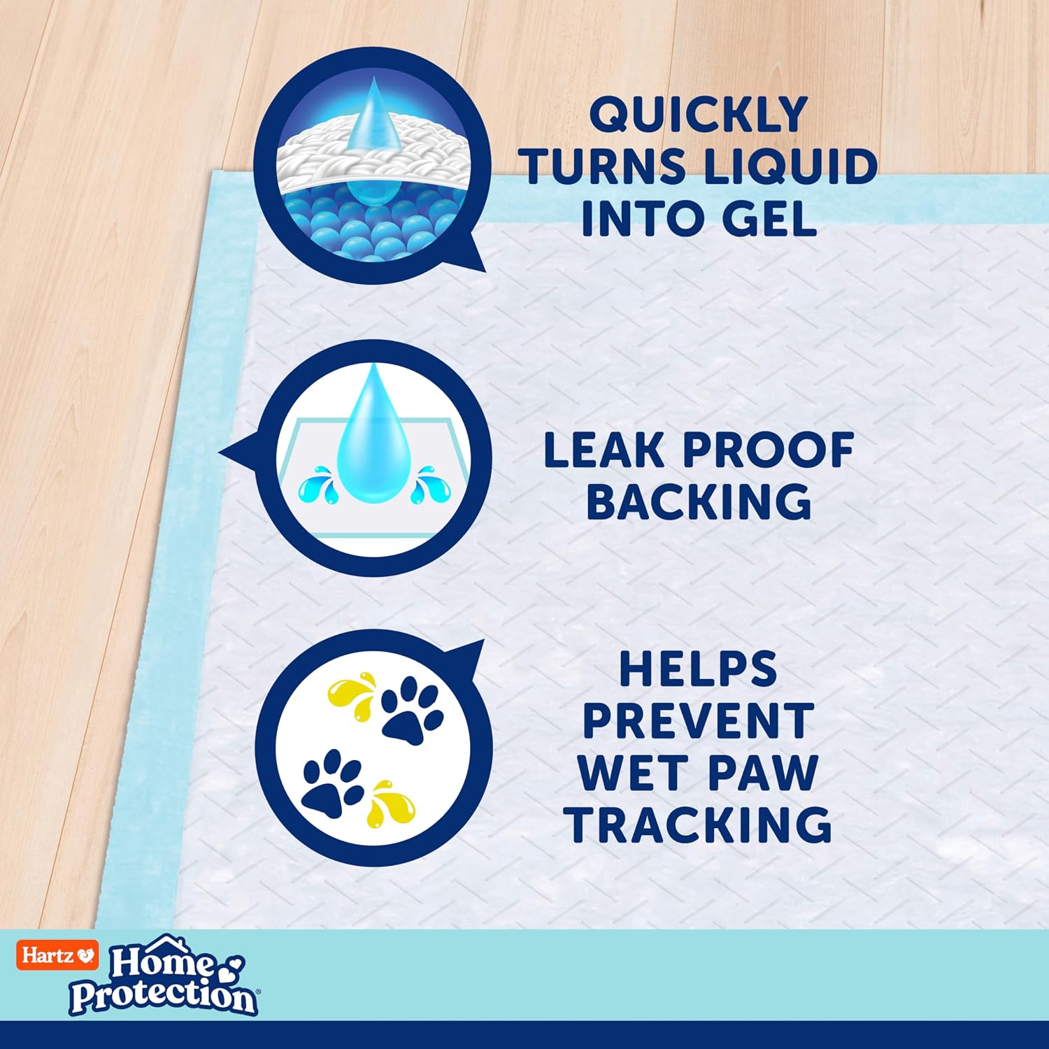 Hartz Home Protection Super Absorbent Odor Eliminating Lavender Scented No Leak Dog Pads, XXL 20 count