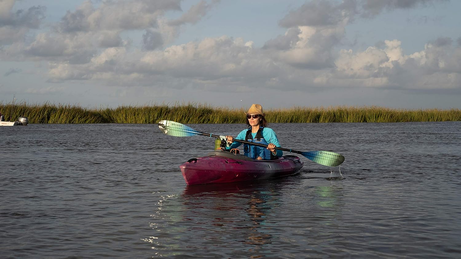 Wilderness Systems Pungo Kayak Paddle for Recreation/Touring | Fiberglass or Carbon Fiber Blade | Adjustable Carbon Fiber Shaft (220-240cm)