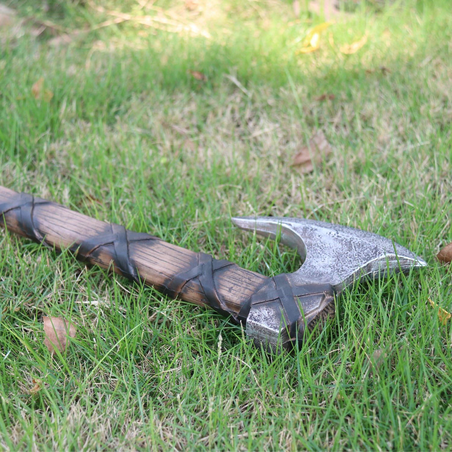LarpGears Halloween Realistic Foam Viking Fake Axe Toy Great for LARP 25'' Length