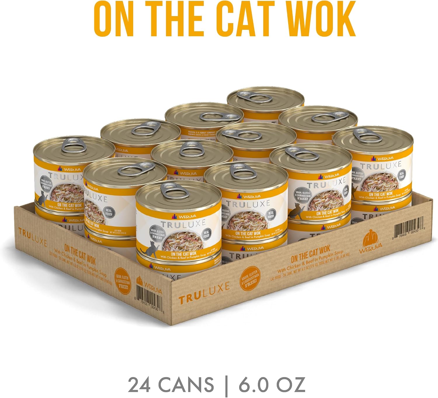 Weruva TruLuxe Cat Food, Peking Ducken with Chicken Breast & Duck Breast in Gravy, 3oz Can (Pack of 24)