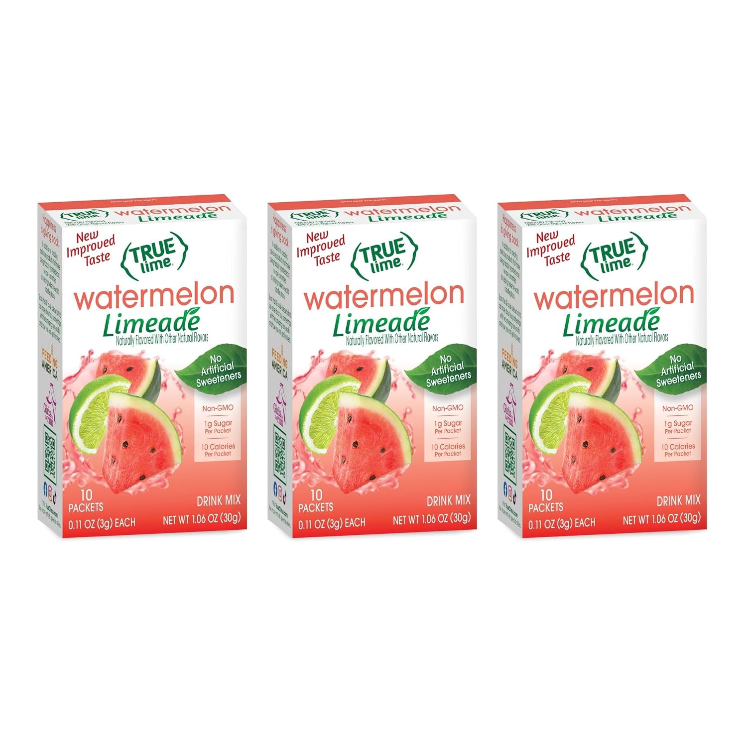 True Lime Watermelon Limeade, 10 ct - 3 pack