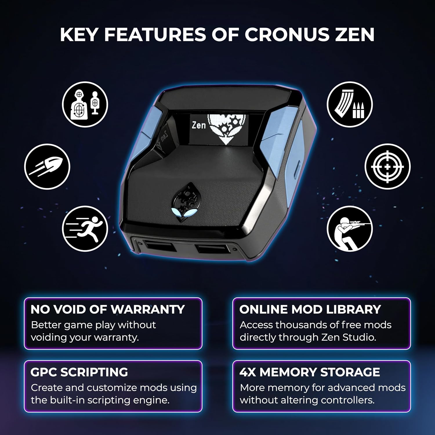 Cronus Zen Controller Emulator for Xbox, PlayStation, Nintendo and PC (CM00053)