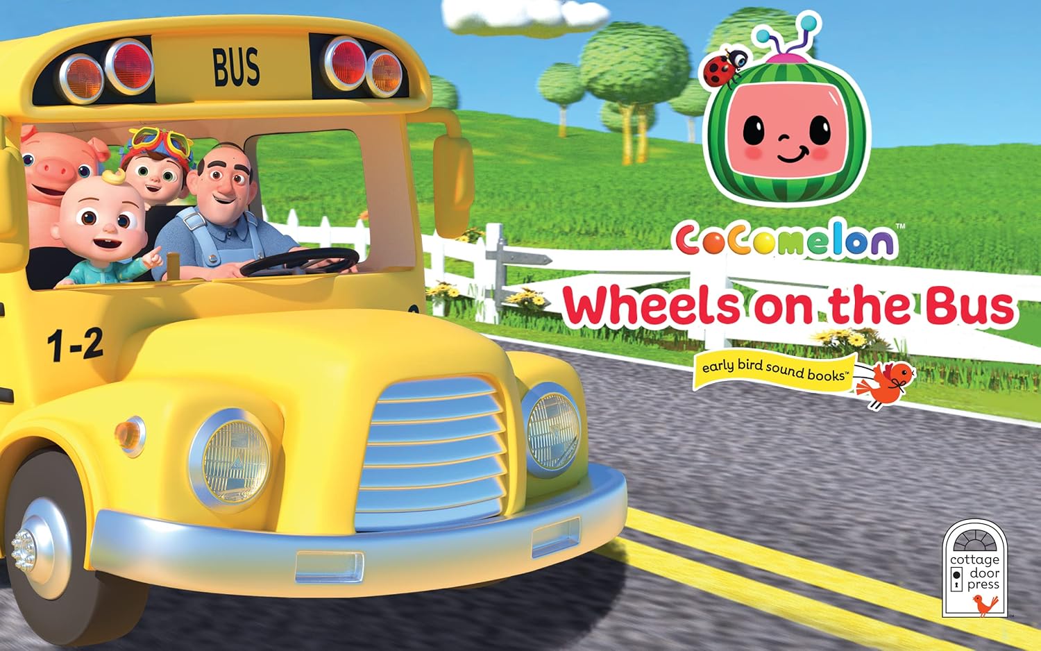 CoComelon Wheels on the Bus: 3-Button Sound Board Book for Babies and Toddlers, Ages 1-4