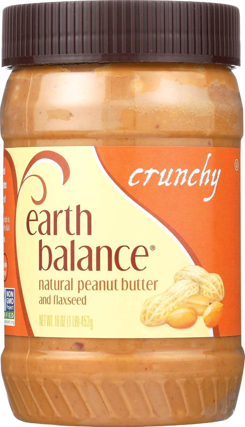Earth Balance Creamy Peanut Butter and Flaxseed Spread, 16 oz.