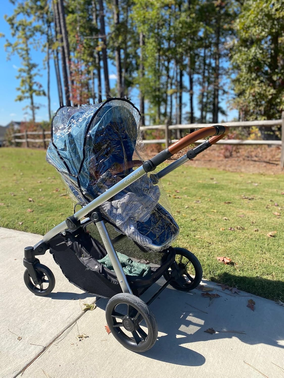 Contours Baby Clear Stroller Rain Cover, Travel Waterproof Weather Shield, Windproof, Protects from Dust and Snow, Baby Stroller Accessory
