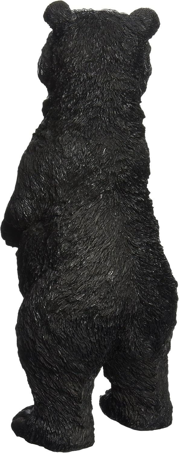 Design Toscano QM24217001 Black Bear Statue Walking, Multicolored
