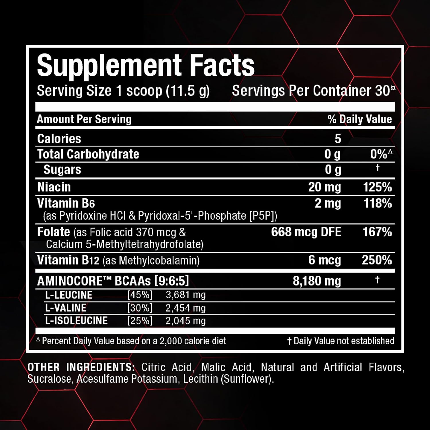 ALLMAX AMINOCORE BCAA Powder, Watermelon, 90 Servings, 1035 g