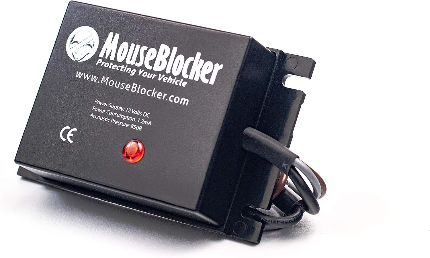 MouseBlocker 12V Ultrasonic Under Hood Mouse and Rodent Deterrent for Your Vehicle