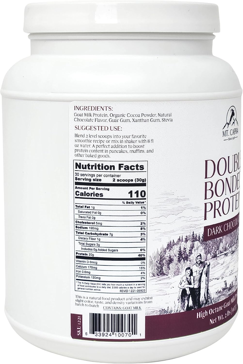 Double Bonded Protein (Dark Chocolate, 2 pounds)