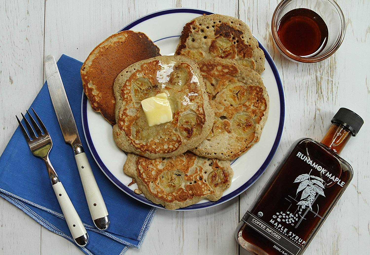 Runamok Maple Cinnamon-Vanilla Infused Maple Syrup - Authentic & Real Vermont Maple Syrup | Gluten Free & Natural Sweetener | Breakfast, Coffee, Pancakes Maple Syrup | 8.45 Fl Oz (250mL)