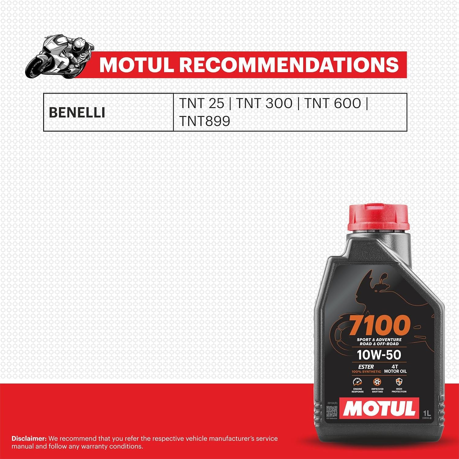 Motul 7100 4T 10W-30 Full Synthetic Motorcycle Oil - Ester Core Technology - API SP JASO MA2 Wet Clutch and DCT Safe - Engine Protection for Honda, Hero, TVS - 4 L