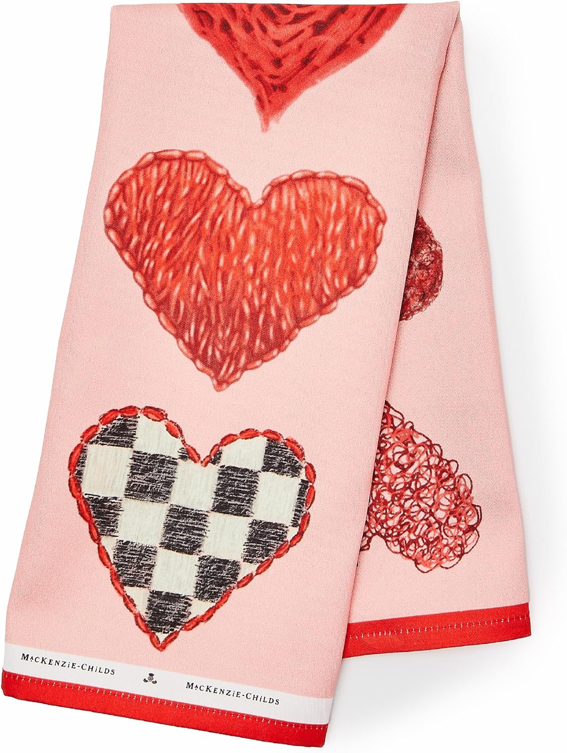 MACKENZIE-CHILDS Cotton Dish Towel, Hydrangea Tea Kettle