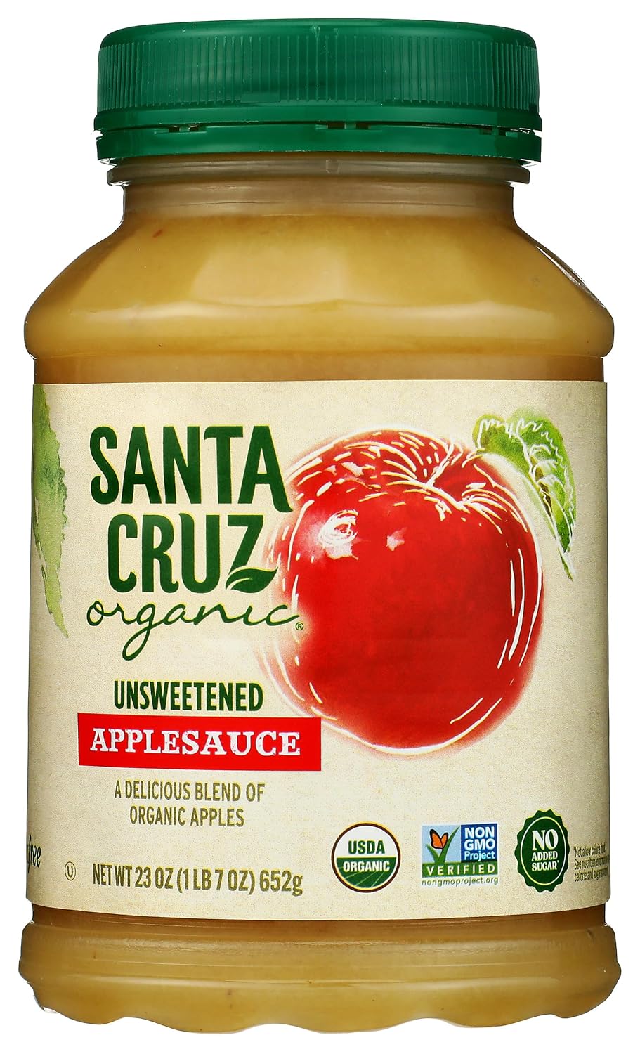 Santa Cruz Organic, Apple Sauce Organic, 23 Ounce