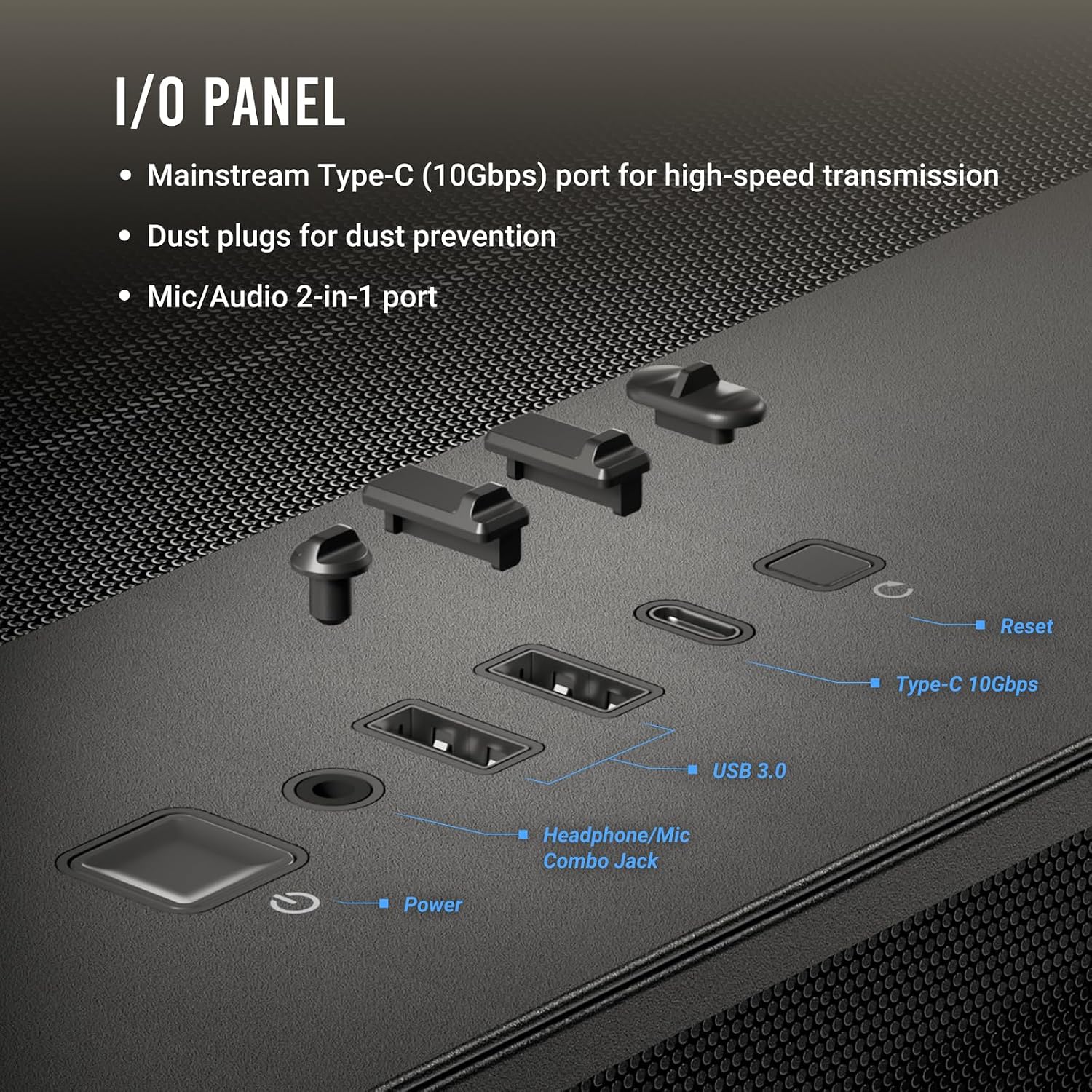 Antec C8 Wood, Fans not Included, Wooden Front Panel, Dual-Chamber Layout, Type-C, 360mm Radiator Support, Seamless TG Front & Side Panels, RTX 40 Compatible, Full-Tower E-ATX PC Case