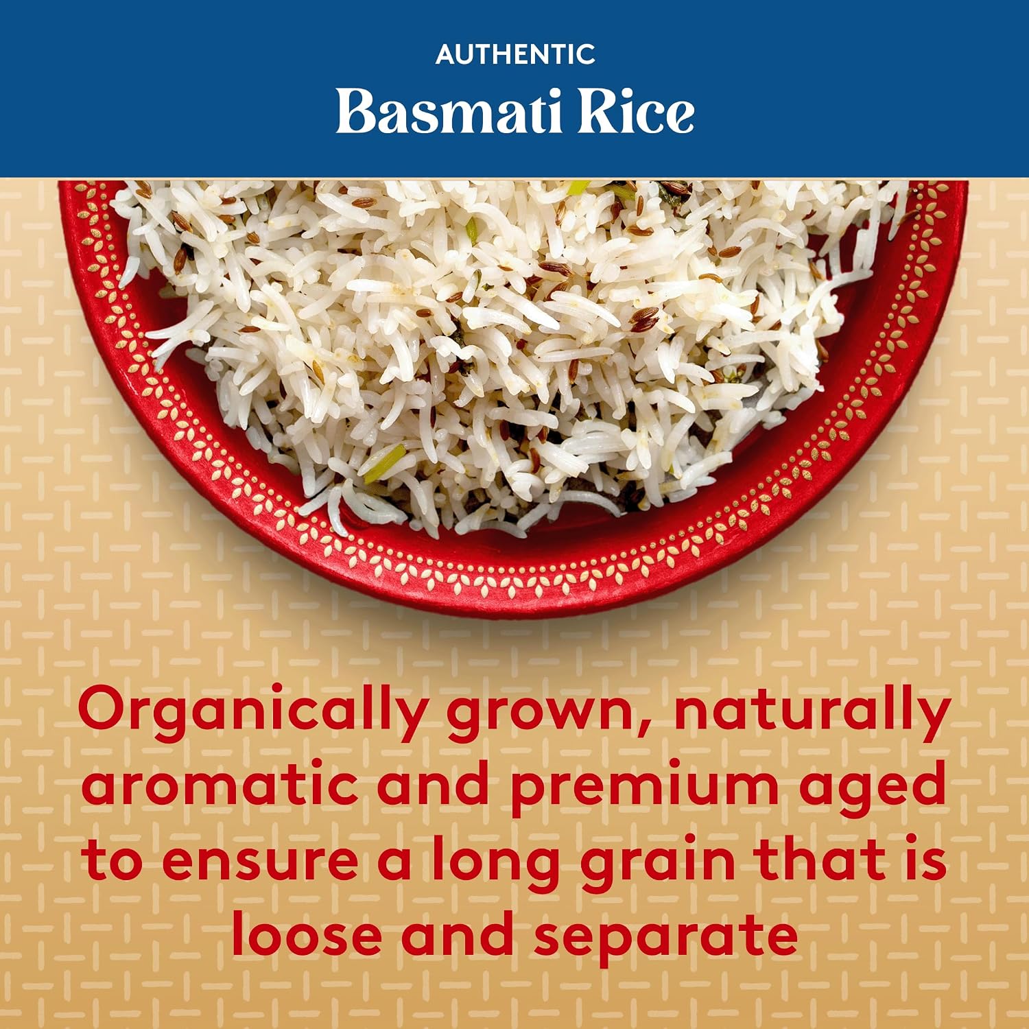 Authentic Royal - Naturally Aged Long Grain Indian White Basmati Rice - 20 Pound