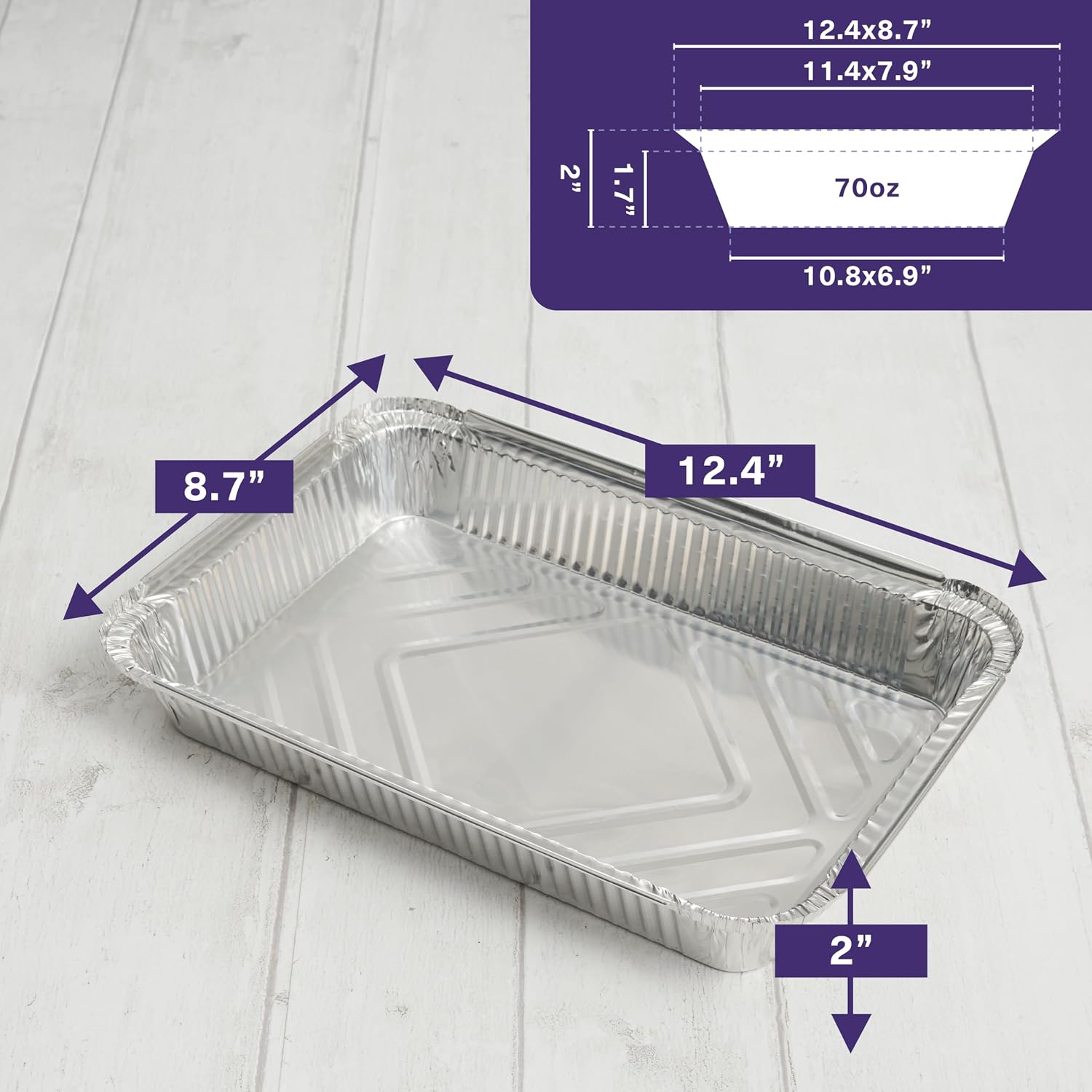 MATANA 40 Pack 9 Inch Round Aluminum Foil Pie Pans with Lids, Pie Tins Disposable for Cinnamon Rolls, Baking Tarts & Cakes, Pie Pan For Cooking