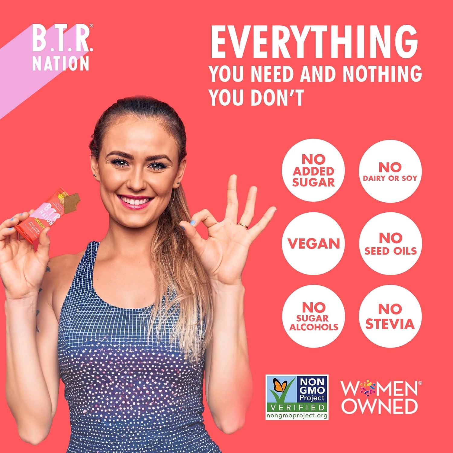B.T.R Nation - Superfood Protein Bar Dark Chocolate - Vegan - 12 Bars