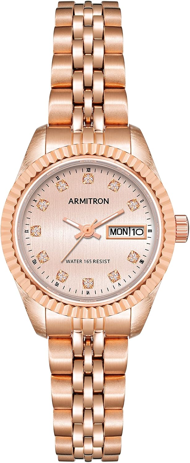 Armitron Women's Genuine Crystal Accented Bracelet Watch, 75-2475