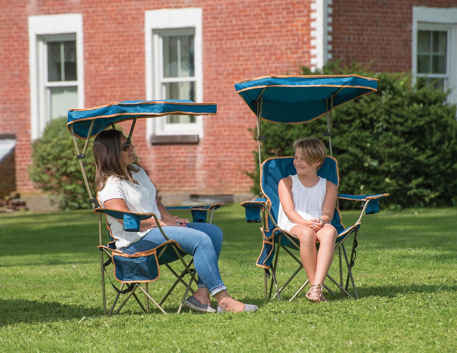 Quik Shade Max Shade High and Wide Folding Camp Tilt UV Sun Protection Canopy Chair