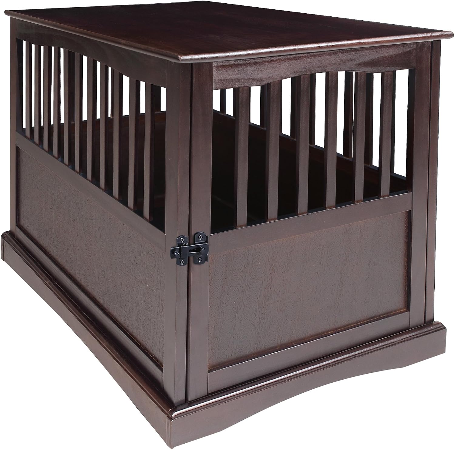 Casual Home Wooden Small Pet Crate, End Table, Espresso,19.5"W x 22.5"D x 22.5"H