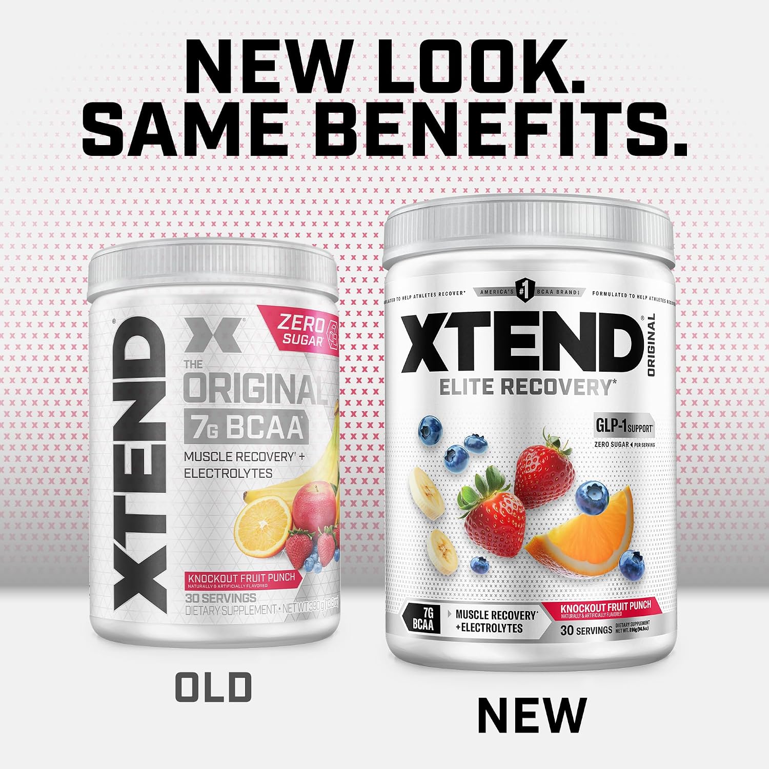 Xtend Original BCAA Powder, 7g BCAAs and 2.5g L-Glutamine for Muscle Recovery Hydration and Lean Muscle, Sugar Free Intra and Post Workout Drink with Electrolytes, Watermelon Explosion, 30 Servings