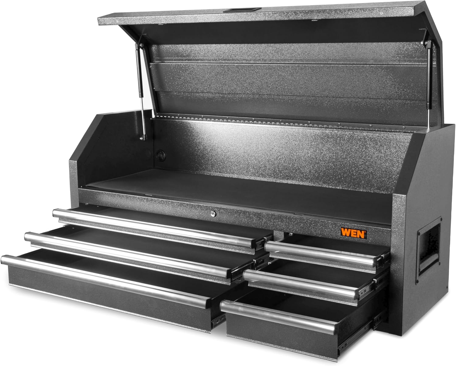WEN 52-Inch Premium Rolling Tool Cabinet, Black, Heavy Duty 21-Gauge Powder-Coated Steel Construction, for Garage and Workshop (GG532B)