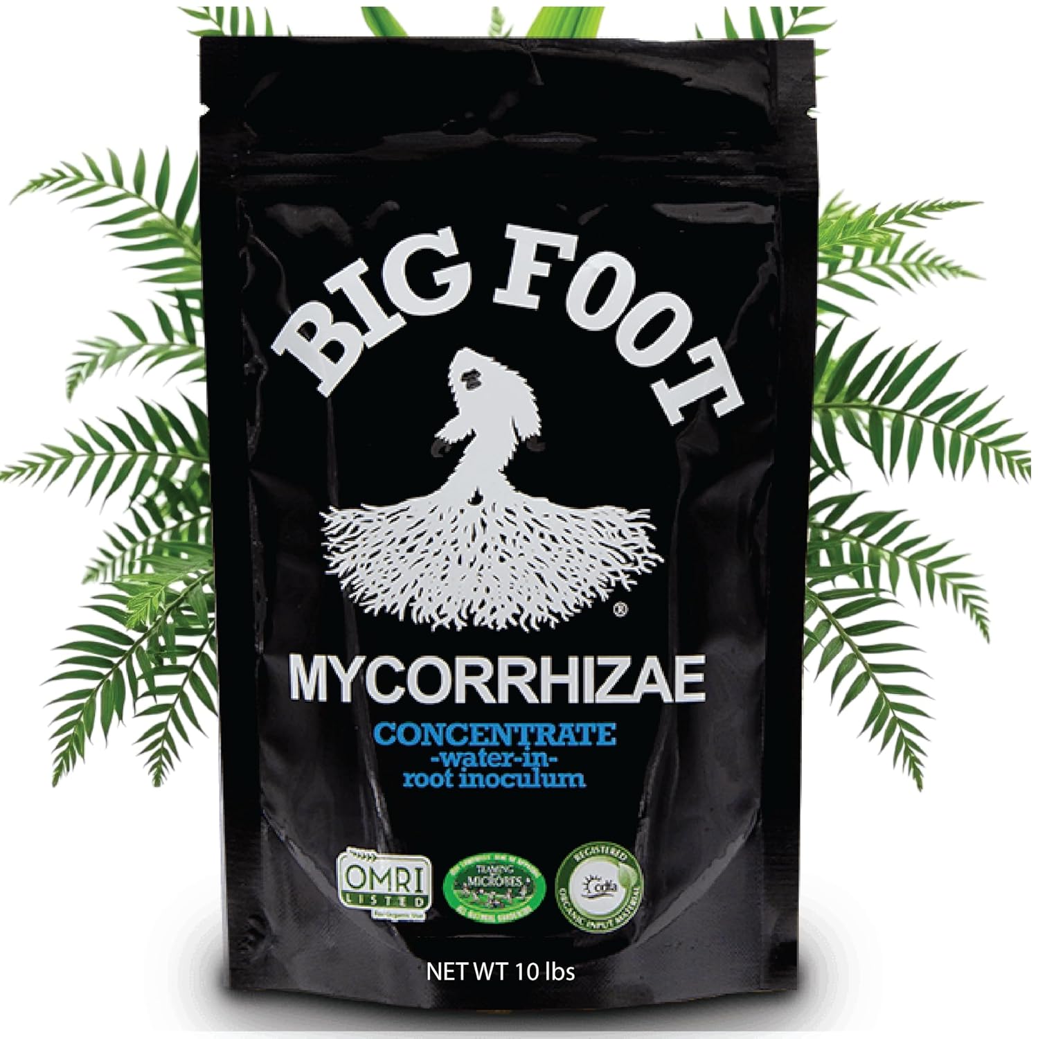 Big Foot Mycorrhizae for Plants, Potted Plants and Gardens - Concentrate Fully Dissolves in Water, Year Round Organic Fertilizer for Root Growth and Healthy Soil - 32 Ounces of Mycorrhizal Inoculant