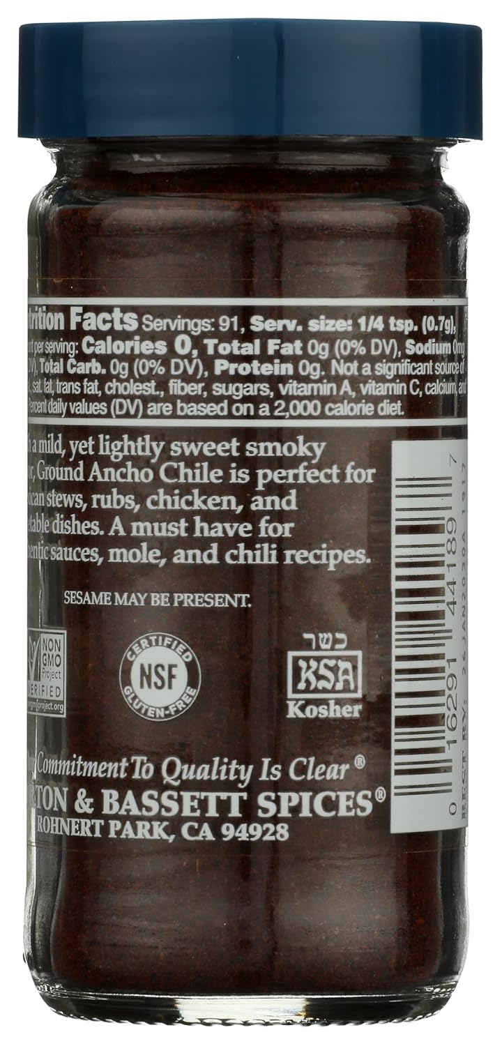 Morton & Bassett Cayenne Pepper, 1.8 oz – Non-GMO, Salt-Free, Bold and Spicy for Heat, Sauces & Mexican Cuisine