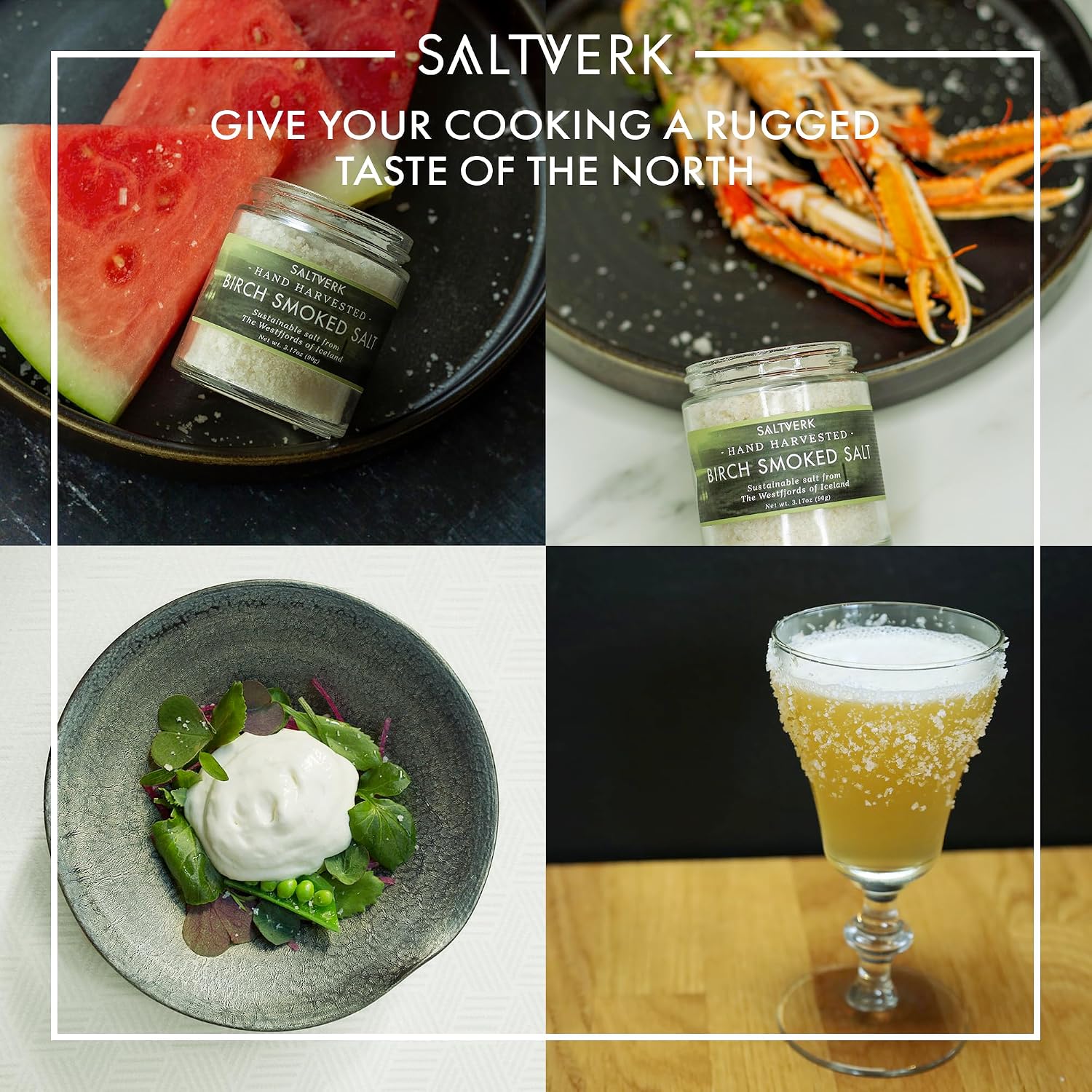 Saltverk Sea Salt - Seaweed 3.17 Oz | Gourmet, Icelandic, Hand Harvested and Sustainably Made