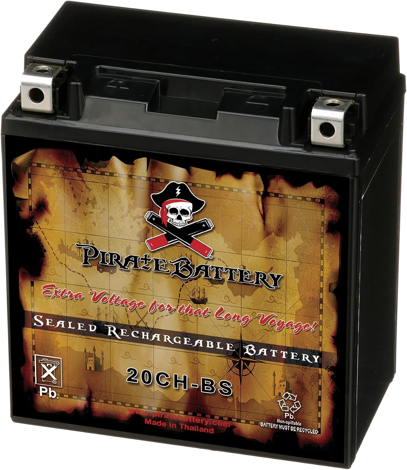 YTX20CH-BS High Performance - Maintenance Free - Sealed AGM Motorcycle Battery