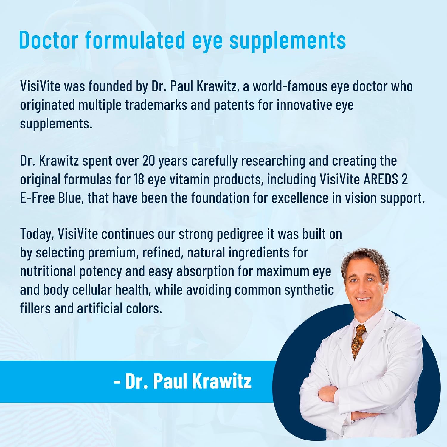 VisiVite AREDS 2 Eye Vitamins for Seniors Without Vitamin E