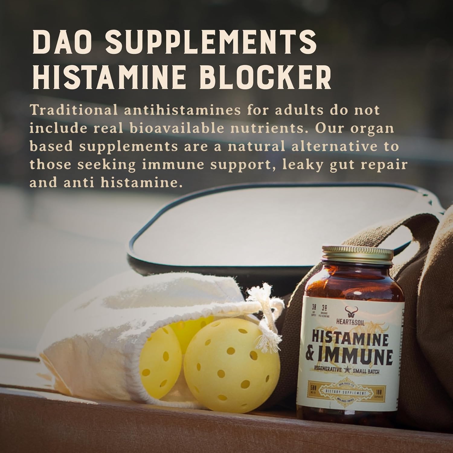 HEART & SOIL Histamine & Immune Support, 180 Capsules