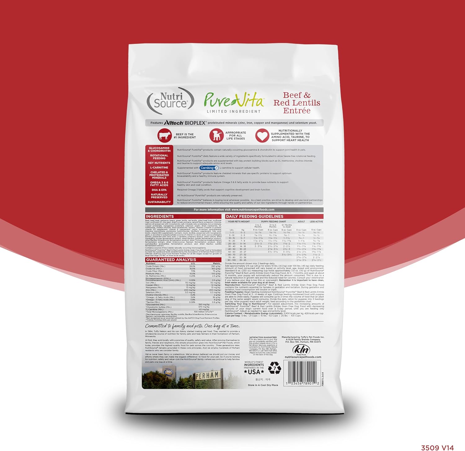 NutriSource Pure Vita Limited Ingredient Grain Free Dry Dog Food, Salmon and Peas, 25LB | Limited Ingredient, Single Protein, Sensitive Stomach, Allergy, Sweet Potato, Skin and Coat