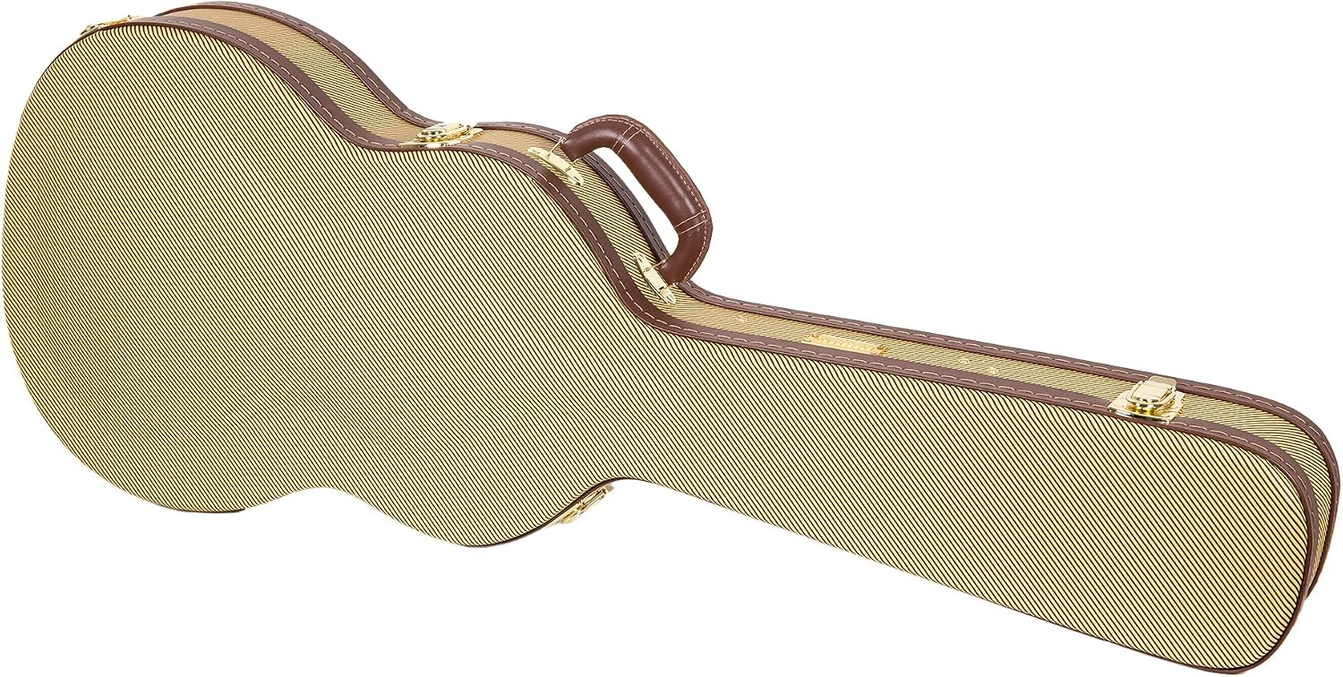 Crossrock Hardshell Arch Top wood case fits SG Electric Guitars-Black(CRW620SGBK)