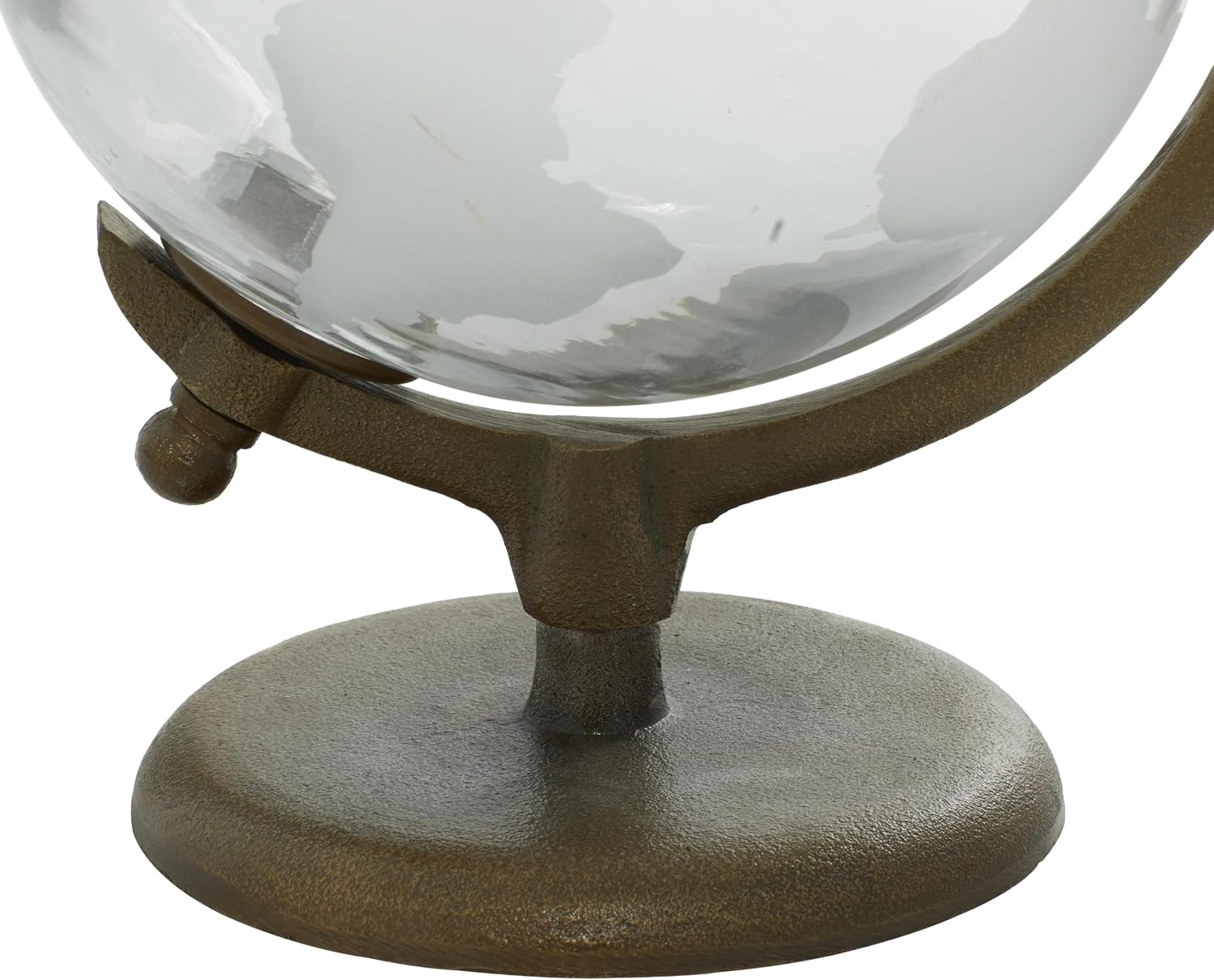 Deco 79 Aluminum Globe with Tiered Base, 9" x 8" x 13", Copper
