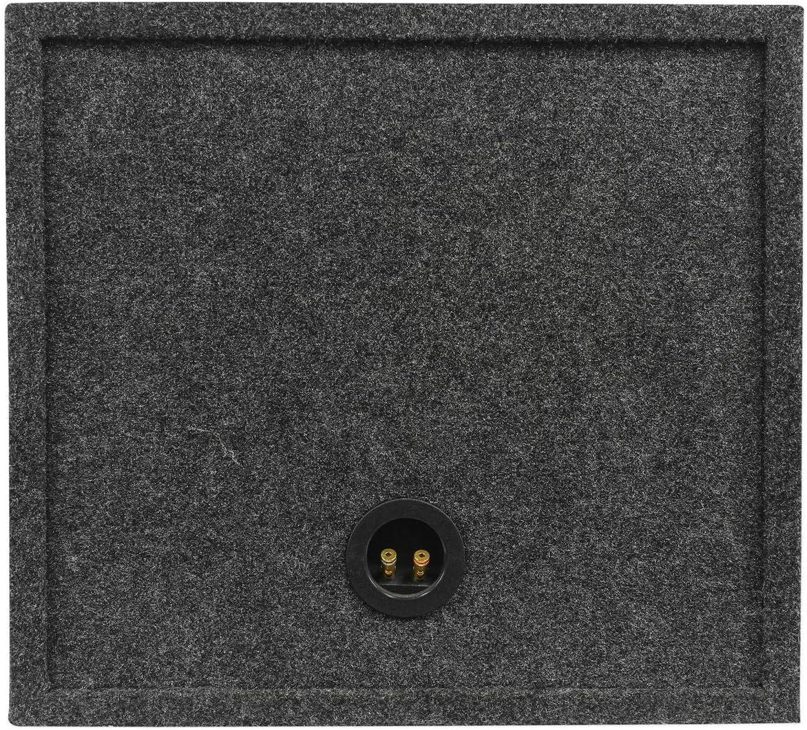 Rockville RSQ15 Single 15" 2.6 cu.ft. Sealed Car Subwoofer Enclosure Box | Made in USA, 3/4" MDF Construction, Gold Terminals, Sub Box, Precision-Cut