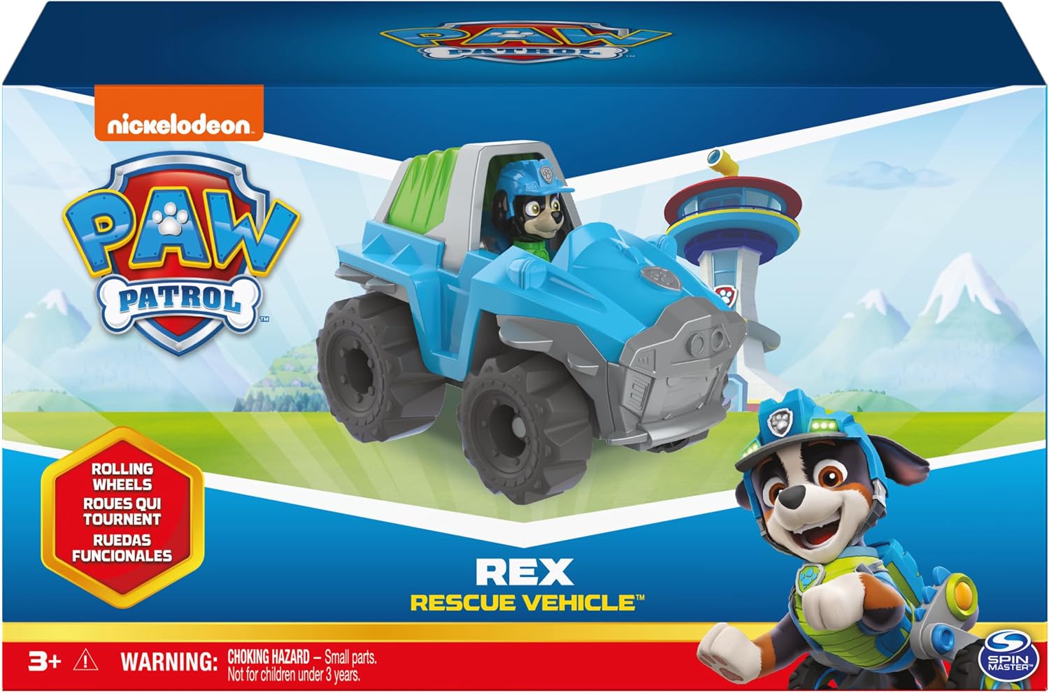 Paw Patrol, Ryder’s Rescue ATV Vehicle with Collectible Figure, for Kids Aged 3 and up