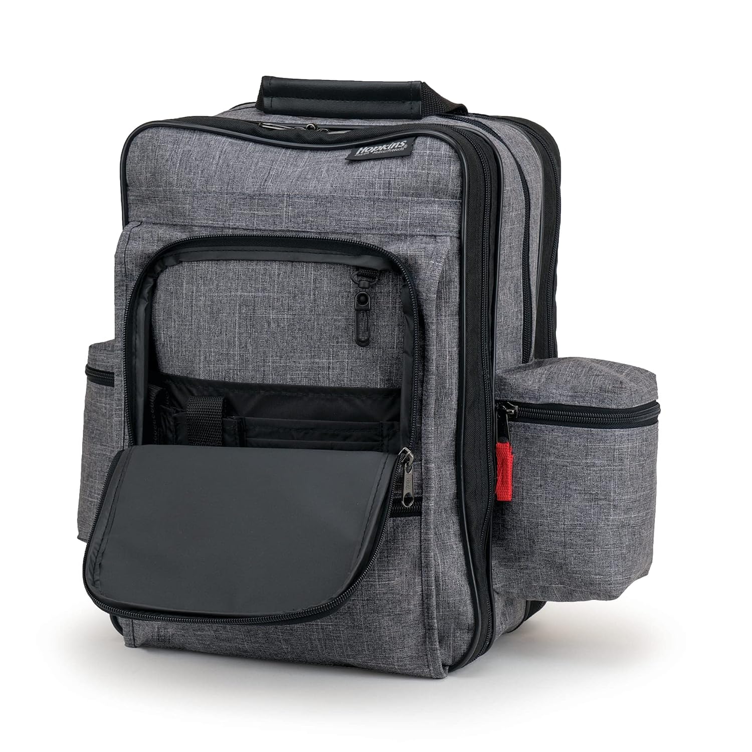 21st Century Plus Home Care Backpack: Waterproof 600D, Ergonomic Straps, Lockable Zippers - Laptop Sleeve & Mesh Pockets, 11.5"x9"x16", Navy