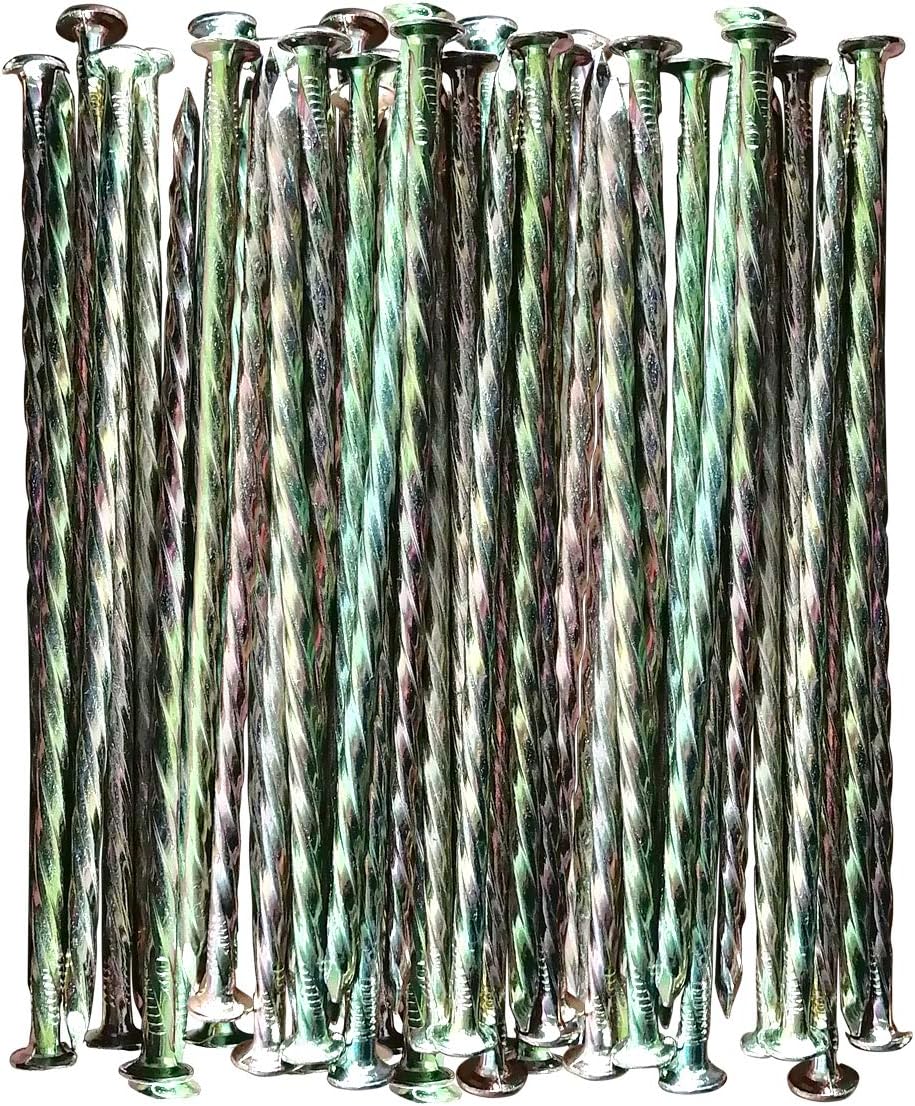 Artificial Turf Stakes, 35 Count 6-Inch,Galvanized Metal Landscape Spikes