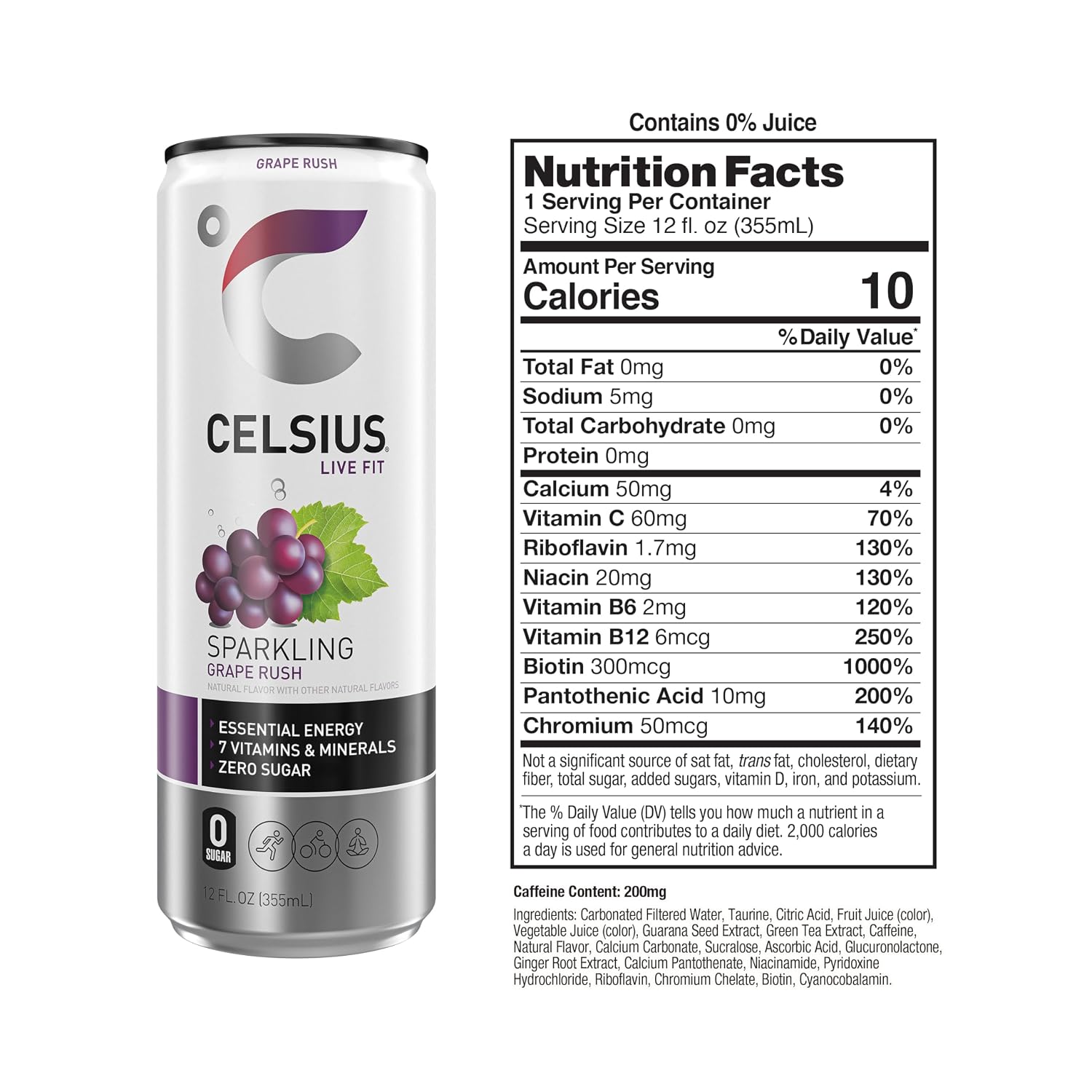CELSIUS Sparkling Cola, Sugar Free Energy Drink, 12 Fl Oz (Pack of 12)