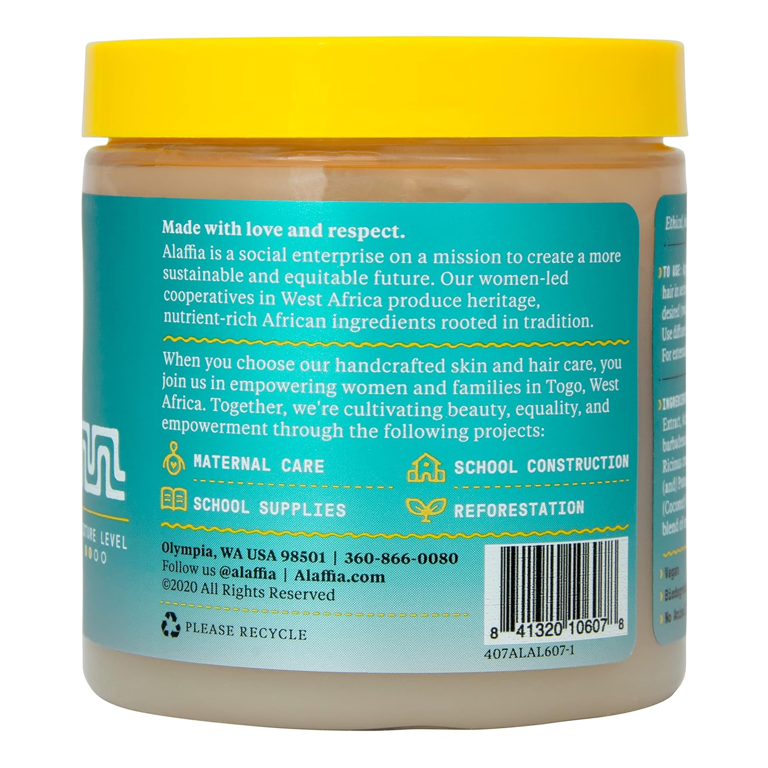 Alaffia Beautiful Curls Hair Gel for Wavy & Curly Hair, 8 Oz