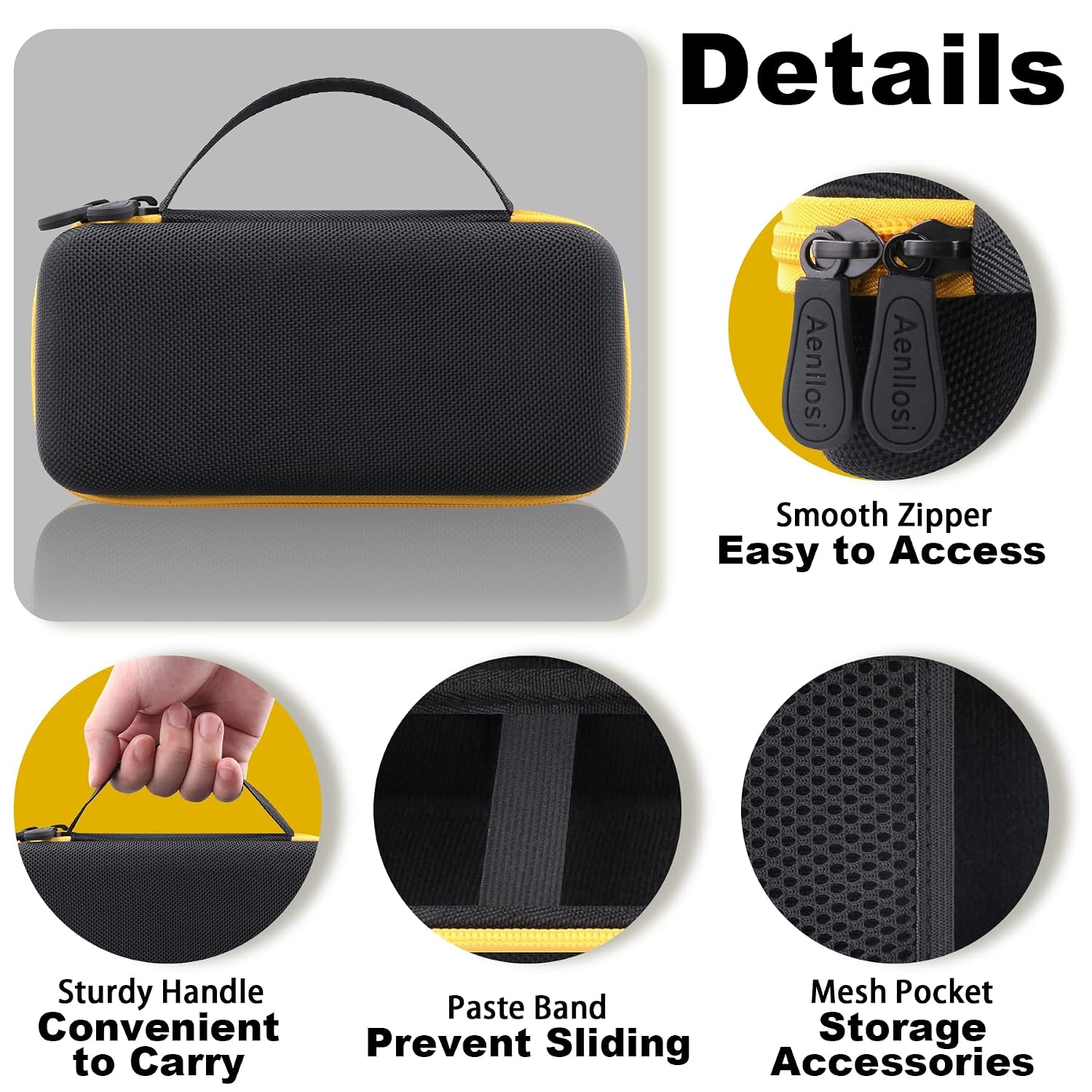 Aenllosi for Fluke 117/116/115/114/113 Digital Multimeter Hard Case, Fluke Volt Meter Organizer (Case Only)