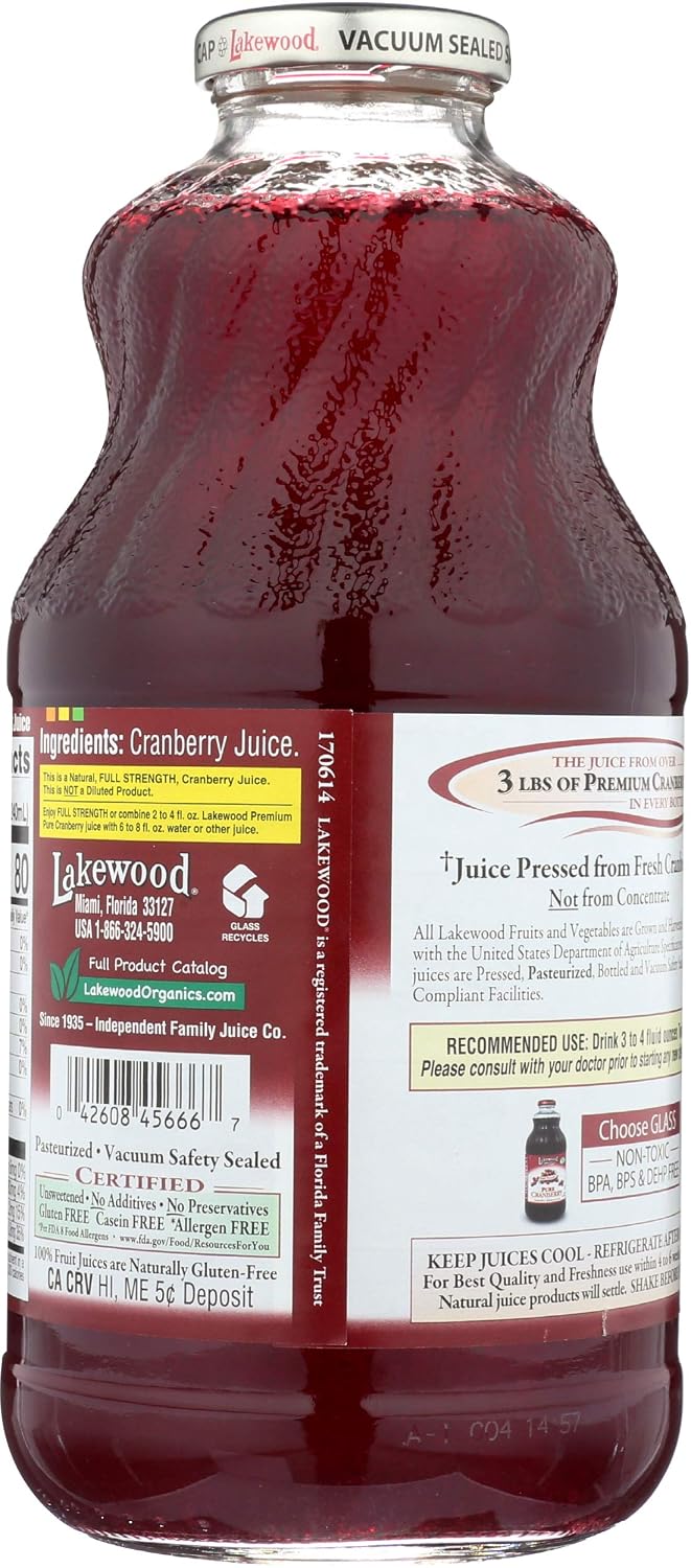 Lakewood, Juice Black Cherry Pure, 32 Fl Oz