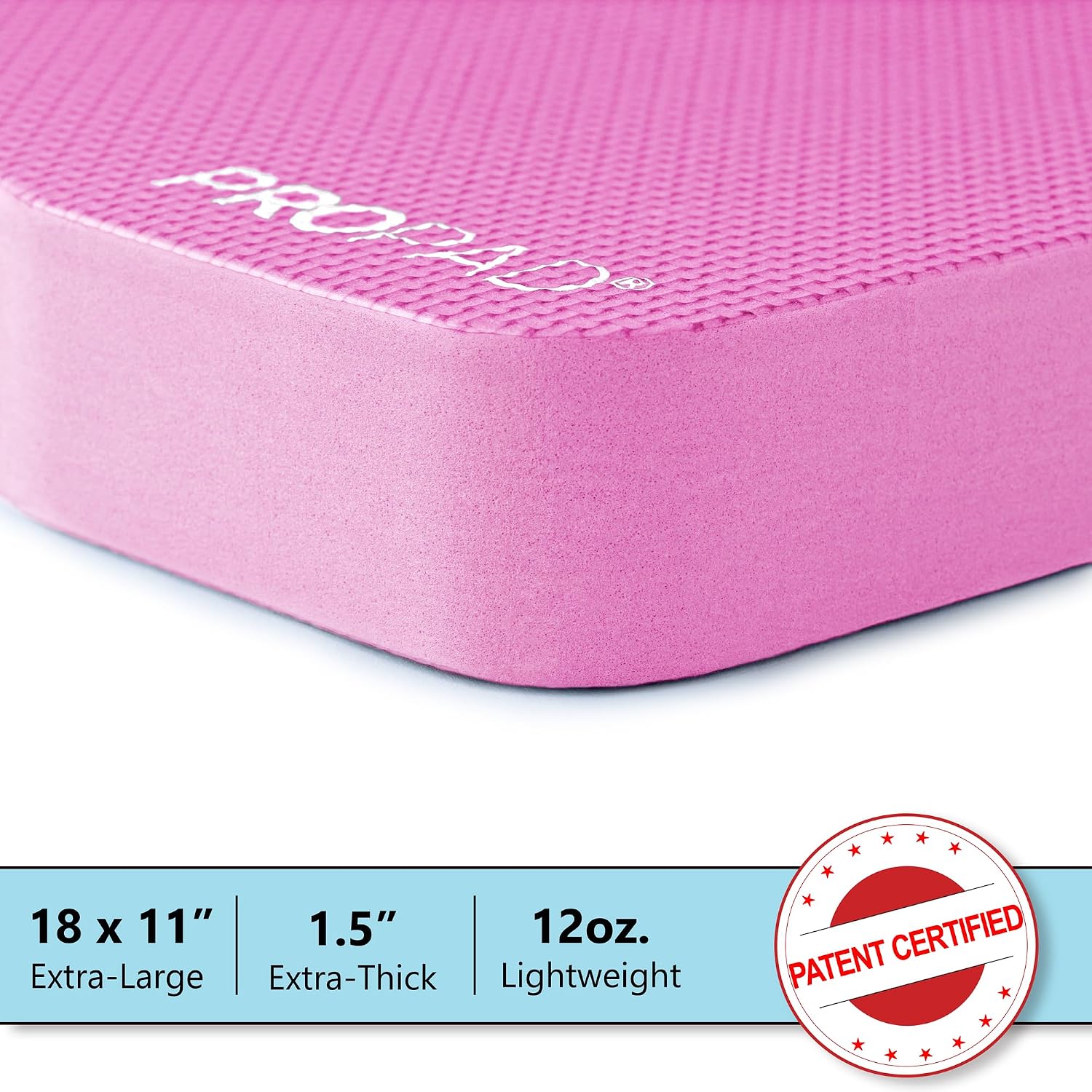 Thick Kneeling Pad, Garden Kneeler for Gardening, Bath Kneeler for Baby Bath, Kneeling Mat for Exercise & Yoga, Knee Pad for Work, Floor Foam Pad, Extra Large (XL) 18 x 11 x 1.5 Inches, Blue