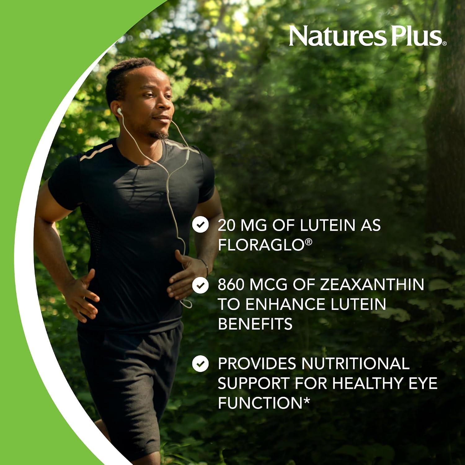 NaturesPlus Ultra Lutein 20 mg - 60 Softgels - Nutritional Support for Healthy Eye Function - 60 Servings